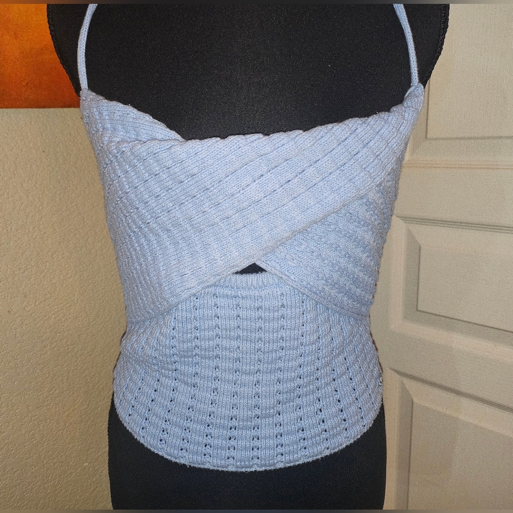 Roxy Light Blue Knit Camisole